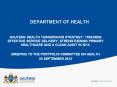 DEPARTMENT OF HEALTH PowerPoint PPT Presentation