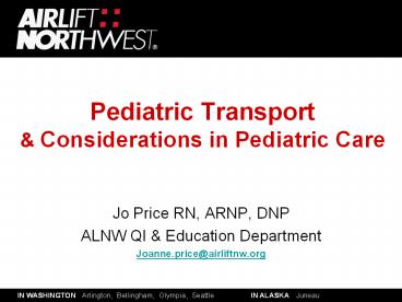 Pediatric Transport