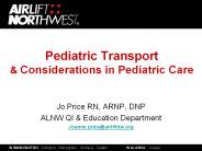 Pediatric Transport
