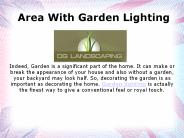 Garden lighting Perth Australia