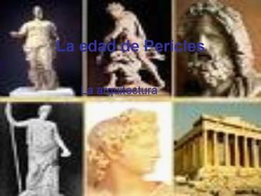 La edad de Pericles