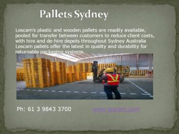 Pallets Sydney