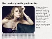 Flea market provide good earning