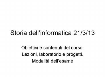 Storia dell