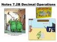 Notes 7.2B Decimal Operations PowerPoint PPT Presentation