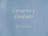 Cemento y Concreto