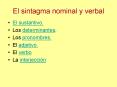 El sintagma nominal y verbal PowerPoint PPT Presentation
