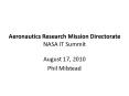 Aeronautics Research Mission Directorate NASA IT Summit PowerPoint PPT Presentation