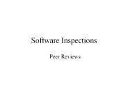 Software Inspections