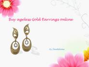 unique and fancy gold earrings