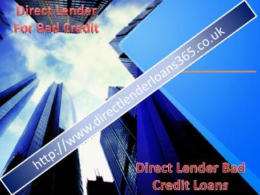 Direct Lender Loan - directlenderloans365.co.uk