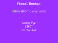 Visual Design: Color and Typography PowerPoint PPT Presentation