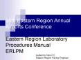 35th Eastern Region Annual Airports Conference Eastern Region Laboratory Procedures Manual ERLPM PowerPoint PPT Presentation