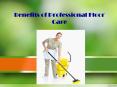 Benefits of Professional Floor Care PowerPoint PPT Presentation
