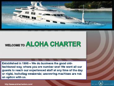 luxury yacht charter vacations