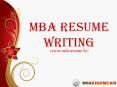 mba resumes