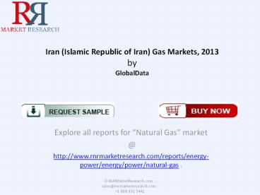 Iran Gas Market 2013