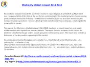 Machinery Market in Japan Forecasts 2014-2018