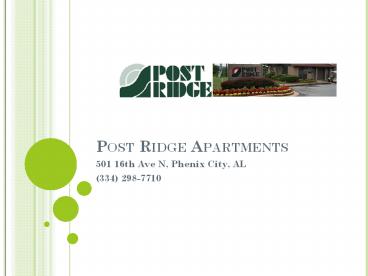 Post Ridge Phenix City Alabama Apartments