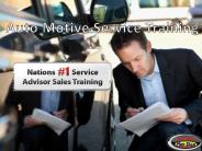 Auto Service Manager Training