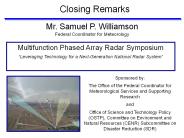 Mr. Samuel P. Williamson