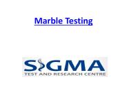 Marble Testing