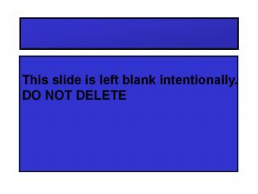 Conflicts training - 1998