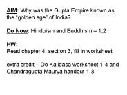 Chapter 3:  Ancient Indian Civilizations