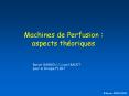 Machines de Perfusion : aspects th PowerPoint PPT Presentation