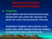 MENYUSUN SURAT (KORESPONDENSI)