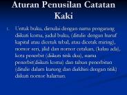 Aturan Penusilan Catatan Kaki