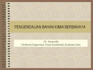 PENGENDALIAN BAHAN KIMIA BERBAHAYA