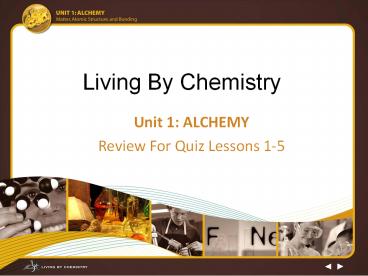 Living By Chemistry