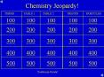 Chemistry Jeopardy! PowerPoint PPT Presentation