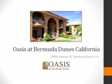 Oasis Apartments in Bermuda Dunes