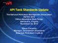 API Tank Standards Update PowerPoint PPT Presentation