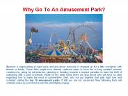 Why Go To An Amusement Park?