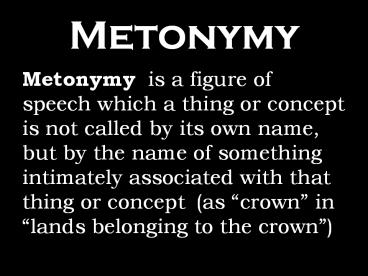 Metonymy