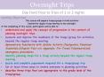 Overnight Trips PowerPoint PPT Presentation