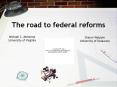 The road to federal reforms PowerPoint PPT Presentation