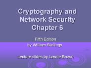 William Stallings, Cryptography and Network Security 5/e