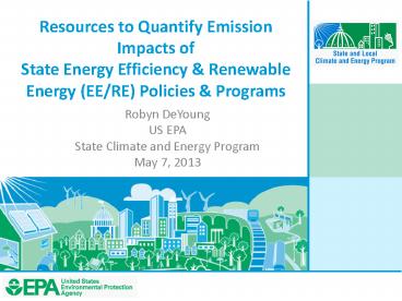 Resources to Quantify Emission Impacts of State Energy Efficiency
