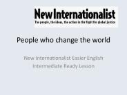 People who change the world