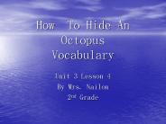 How To Hide An Octopus Vocabulary