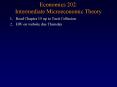 Economics 202: Intermediate Microeconomic Theory PowerPoint PPT Presentation