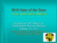 2010 State of the State: A Lean, Green Safety Machine! PowerPoint PPT Presentation