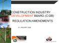 CIDB New Amendments PowerPoint PPT Presentation