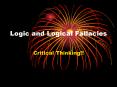 Logic and Logical Fallacies PowerPoint PPT Presentation