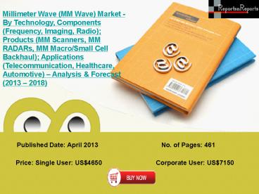 Analysis for Millimeter Wave (MM Wave) Industry 2018