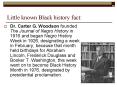 Little known Black history fact: PowerPoint PPT Presentation